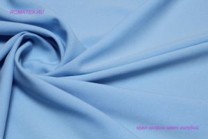 Ткань креп шифон цвет голубой